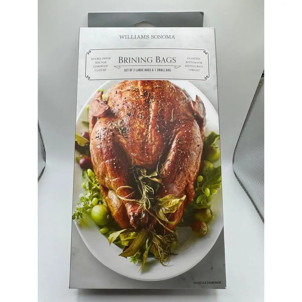 Williams Sonoma Brining Bags-Set of 3, New In Box